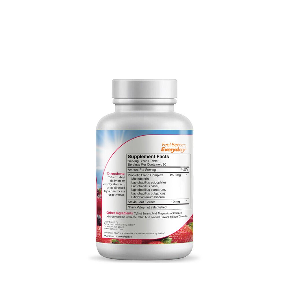Kidophilus Plus&trade; - Berry - 90 Tablets (90 Servings)